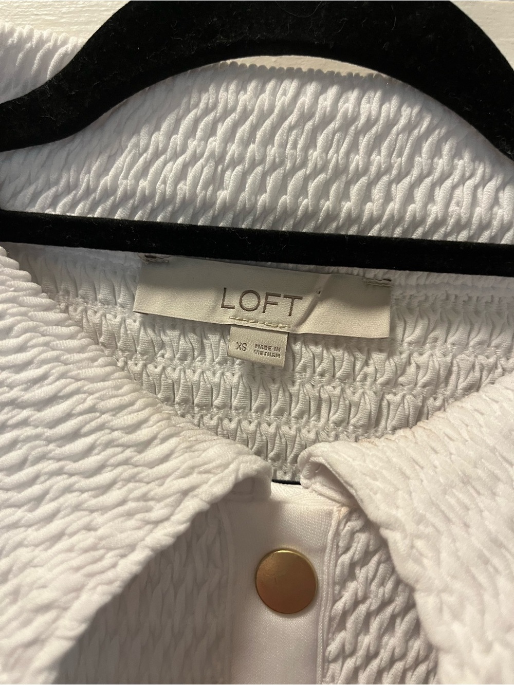 Loft Smocked Ruffle Hem Top - Picture 5 of 5